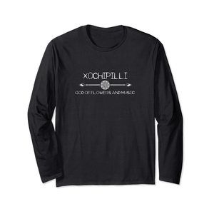 Aztec God of Flowers and Music - Xochipilli Long Sleeve T-Shirt